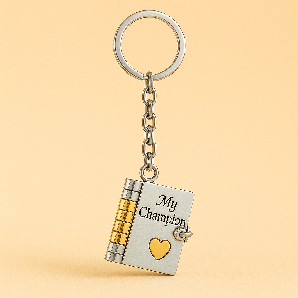 Men's Durable Silver Necklace | Unique Champion Pendant Chain for Men 9