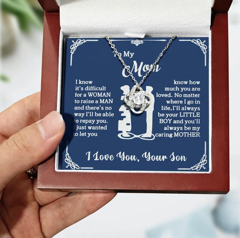 Men's Silver Pendant Necklace | Elegant Heartfelt Gift for Moms 7