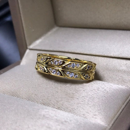18K Yellow Gold Vine Ring 4