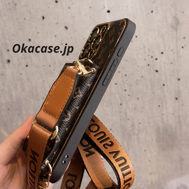 モノグラムiPhoneケース カードホルダー＆ストラップ付き - FQB241719