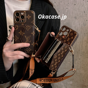 モノグラムiPhoneケース カードホルダー＆ストラップ付き - FQB241719