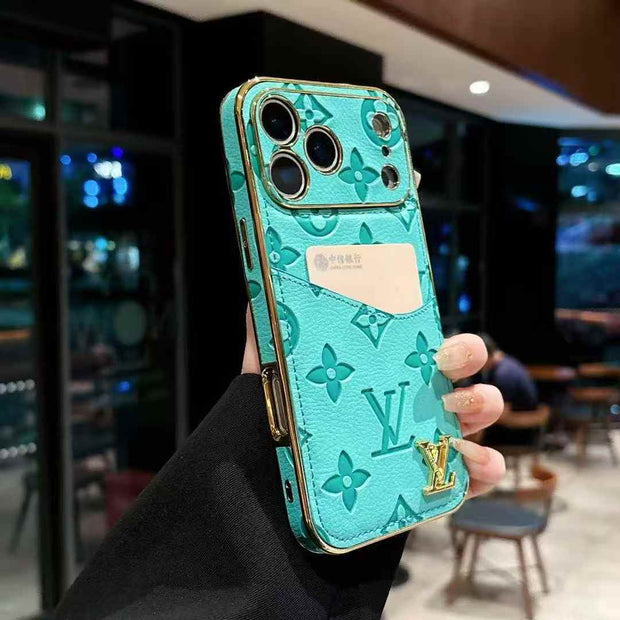 高級レザーiPhoneケースのアルファベット iPhone 17シリーズケース-