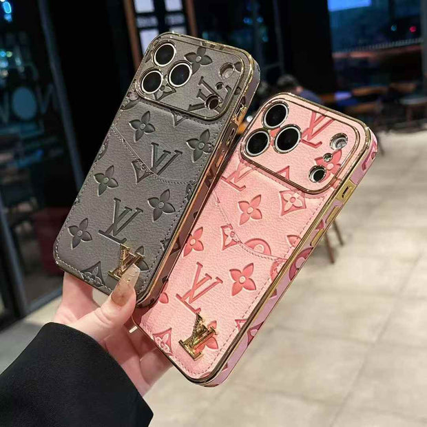 高級レザーiPhoneケースのアルファベット iPhone 17シリーズケース-