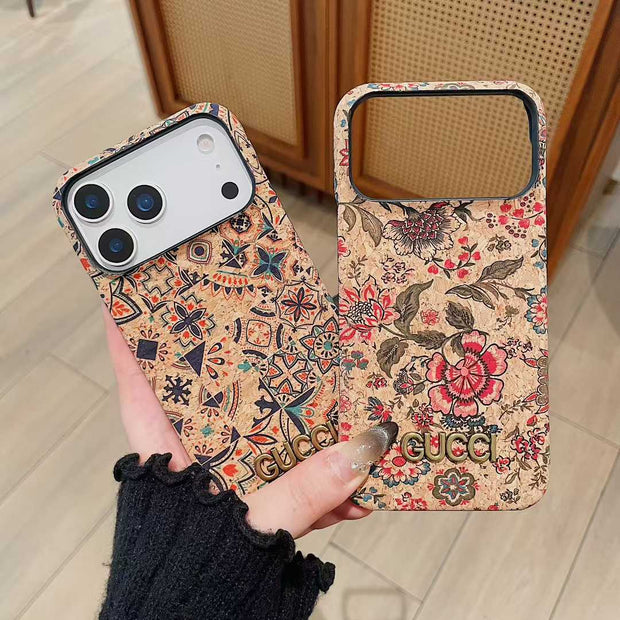 グッチデザインのiPhone 13-17シリーズ用プレミアムiPhoneケース