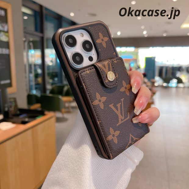 モノグラムiPhoneケース カードホルダー＆ストラップ付き - FQB241719