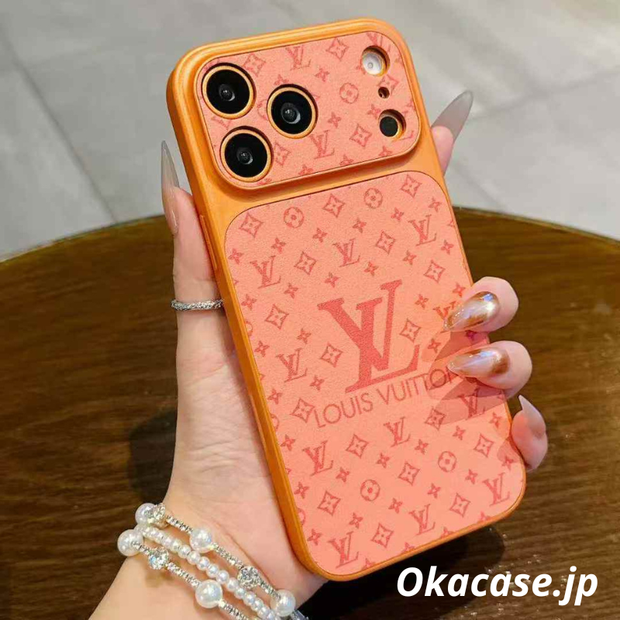 LVデザイン LV002 プレミアムiPhoneケース iPhone 13-17シリーズ用