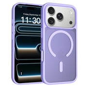 国境を越えて使えるiPhone17 Promax用携帯電話ケース シルバーシールド 肌触りの良いフロスト加工ケース 17Air Apple マグネット式ケース