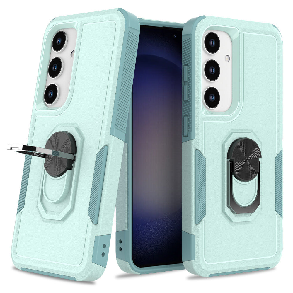 Samsung S25 Edgeリング回転式携帯電話ケースQihang 2イン1携帯電話ケース PC+TPU 新モデルに適合