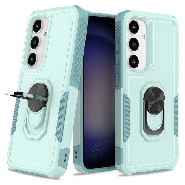 Samsung S25 Edgeリング回転式携帯電話ケースQihang 2イン1携帯電話ケース PC+TPU 新モデルに適合