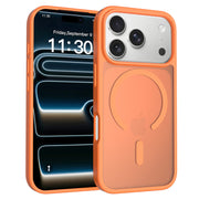 国境を越えて使えるiPhone17 Promax用携帯電話ケース シルバーシールド 肌触りの良いフロスト加工ケース 17Air Apple マグネット式ケース