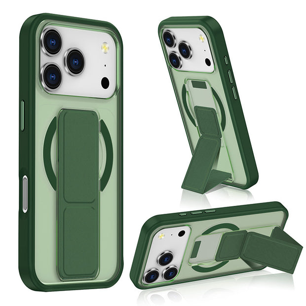 国境を越えて売れ筋のiPhone 17 Pro Max用リストストラップスタンド電話ケース、幅16cm、肌触りのマグネット式、幅15cmの電話ケース保護カバー