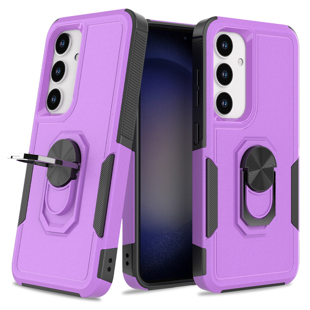 Samsung S25 Edgeリング回転式携帯電話ケースQihang 2イン1携帯電話ケース PC+TPU 新モデルに適合