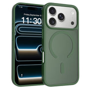 国境を越えて使えるiPhone17 Promax用携帯電話ケース シルバーシールド 肌触りの良いフロスト加工ケース 17Air Apple マグネット式ケース