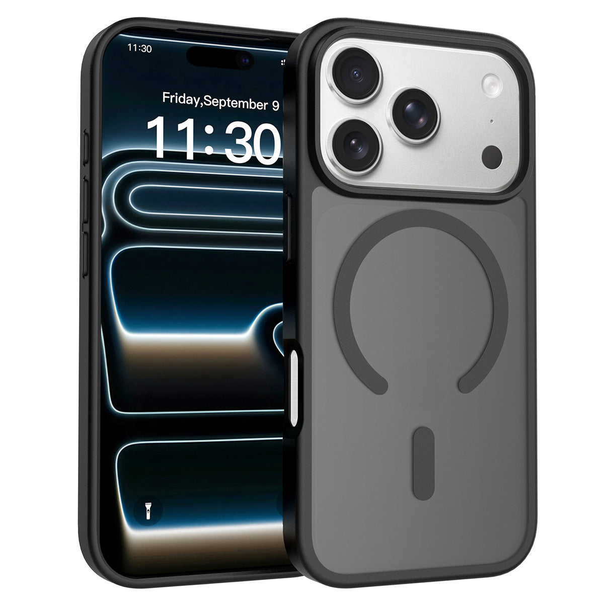 16Pro 対応 携帯電話ケース iPhone17 肌触り良い マグネット吸着ケース 落下防止 保護カバー シルバーシールド