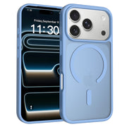 Apple 16Pro 対応 携帯電話ケース iPhone17 肌触り良い マグネット吸着ケース 落下防止 保護カバー シルバーシールド