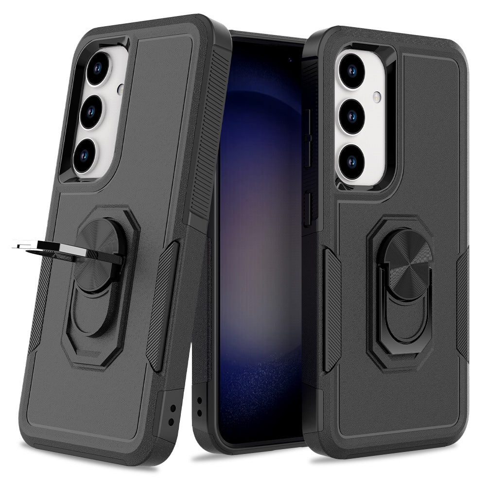 Samsung S25 Edgeリング回転式携帯電話ケースQihang 2イン1携帯電話ケース PC+TPU 新モデルに適合