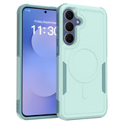 国境を越えた互換性のあるSamsung S25FEスターターケース2-in-1マグネット式保護ケースTPU+PCフルカバー耐衝撃フロストシェル