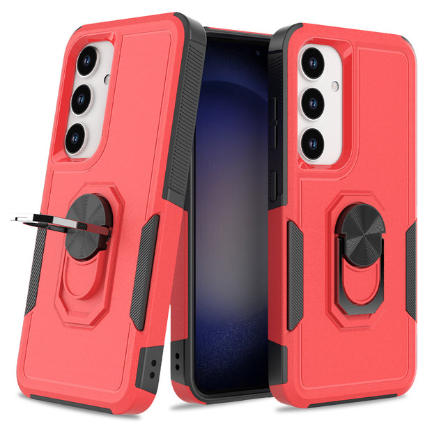 Samsung S25 Edgeリング回転式携帯電話ケースQihang 2イン1携帯電話ケース PC+TPU 新モデルに適合
