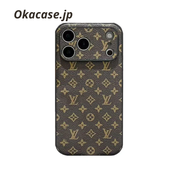 高級レザーiPhoneケースのアルファベット iPhone 17シリーズケース-CRK2511