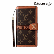 クラシックレザー フォールド モノグラム iPhoneケース（カード・紙幣ホルダー付き）-OKMTY001