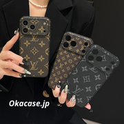 高級レザーiPhoneケースのアルファベット iPhone 17シリーズケース-CRK2511