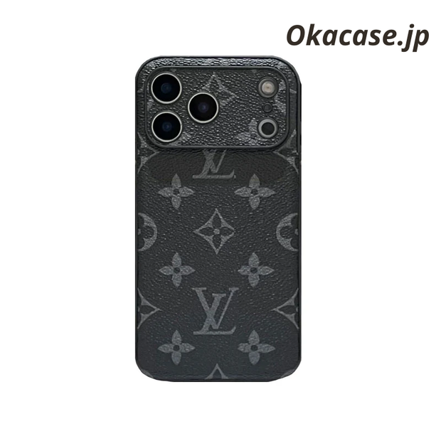 高級レザーiPhoneケースのアルファベット iPhone 17シリーズケース-CRK2511