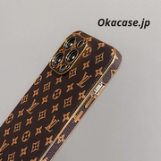 革の大文字iPhoneケース-小さなプリント- CR240315