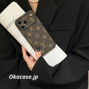 高級レザーiPhoneケースのアルファベット iPhone 17シリーズケース-CRK2511