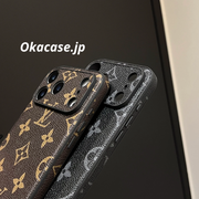 高級レザーiPhoneケースのアルファベット iPhone 17シリーズケース-CRK2511