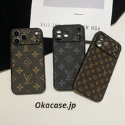 高級レザーiPhoneケースのアルファベット iPhone 17シリーズケース-CRK2511