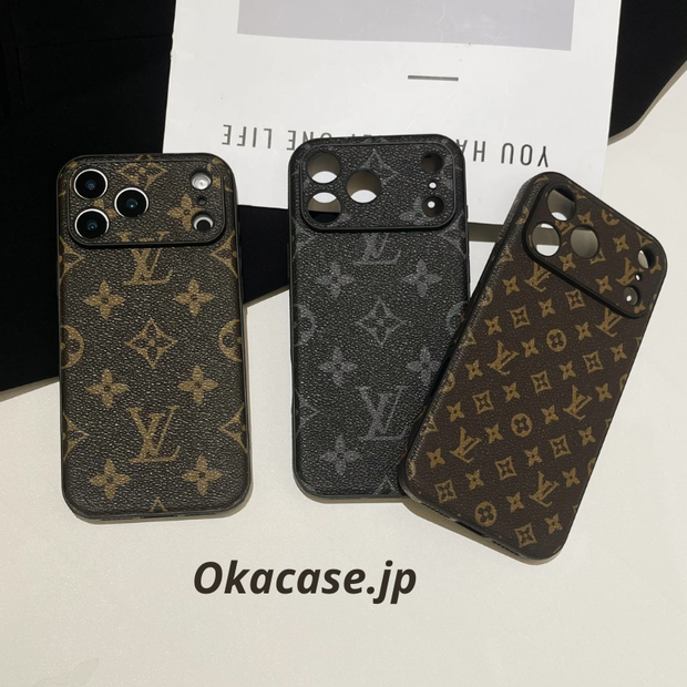 高級レザーiPhoneケースのアルファベット iPhone 17シリーズケース-CRK2511