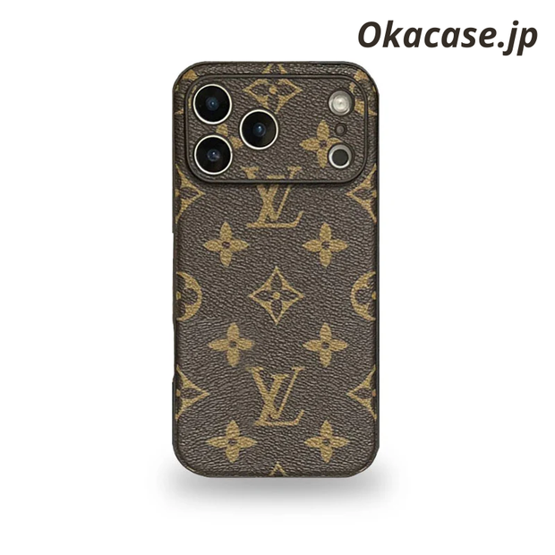 高級レザーiPhoneケースのアルファベット iPhone 17シリーズケース-CRK2511