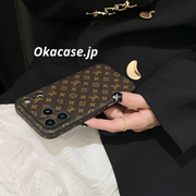 高級レザーiPhoneケースのアルファベット iPhone 17シリーズケース-CRK2511