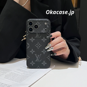 高級レザーiPhoneケースのアルファベット iPhone 17シリーズケース-CRK2511