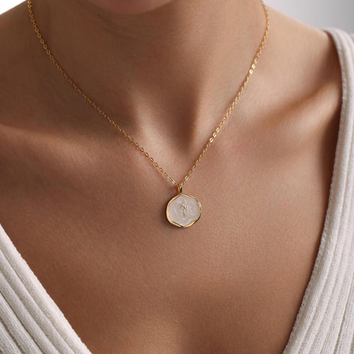 Women's Elegant Gold Plated Necklace | Timeless Medallion Pendant Jewelry 0