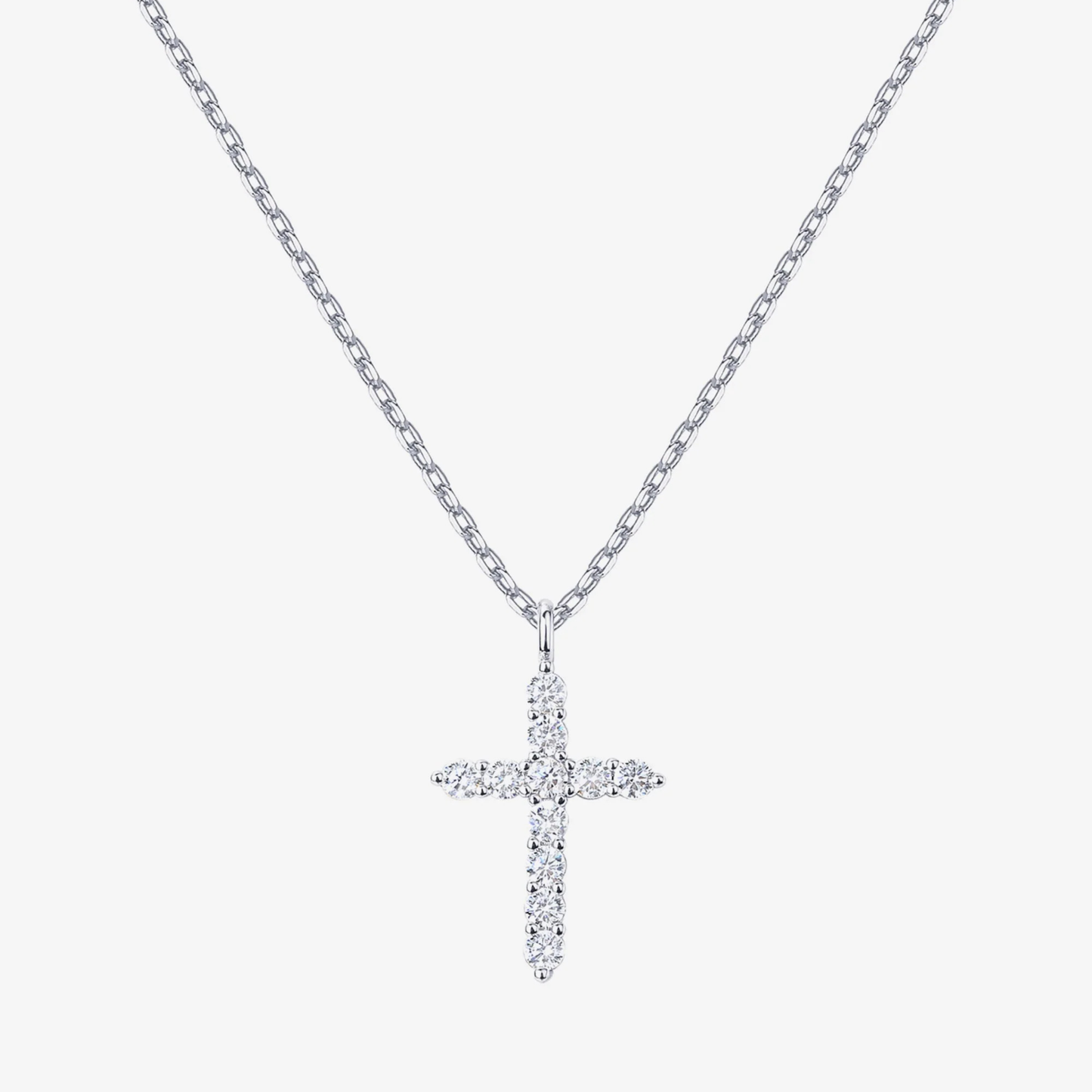 Women's Gold Plated Necklace | Elegant Cross Design with Cubic Zirconia Pendant 3