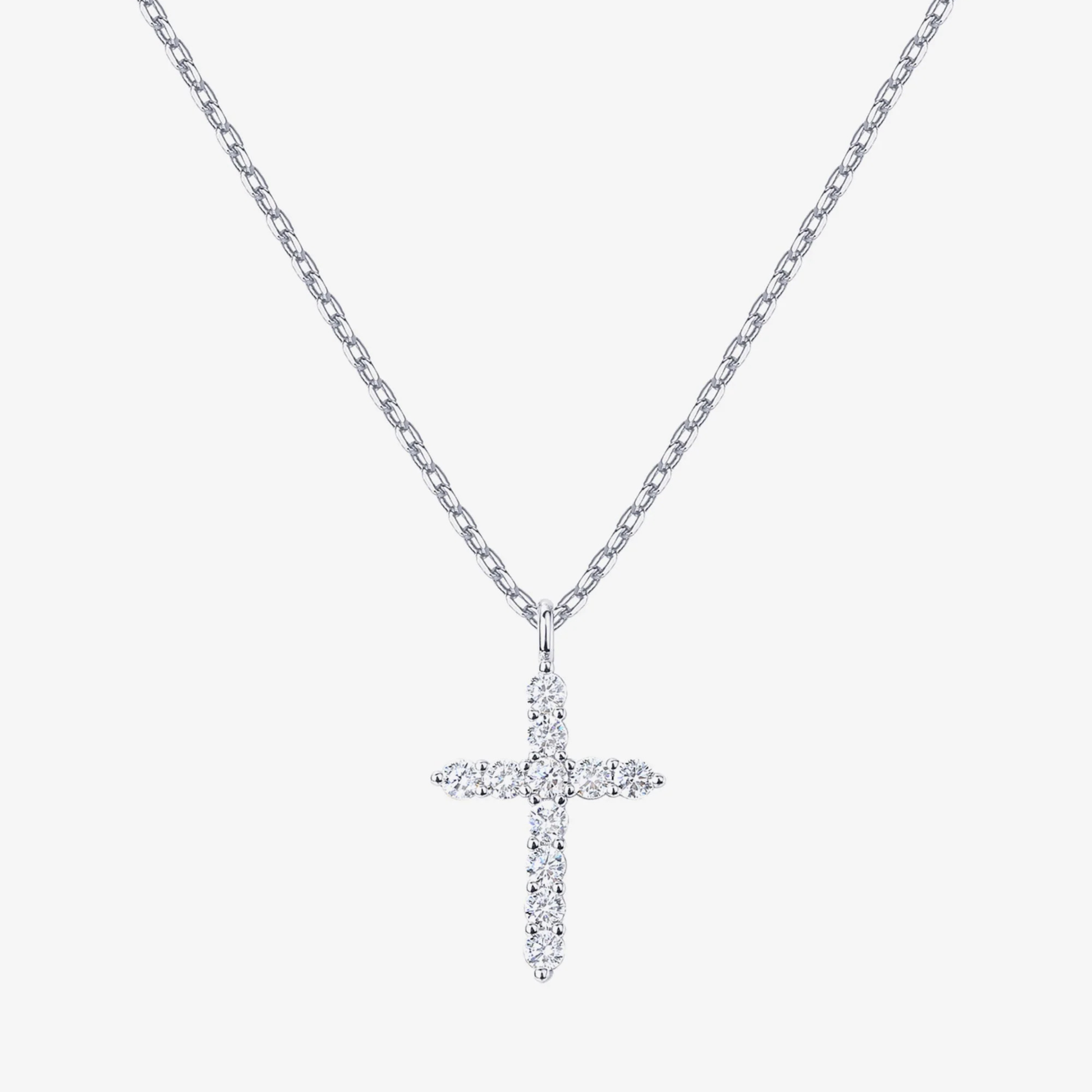 Women's Gold Plated Necklace | Elegant Cross Design with Cubic Zirconia Pendant 3