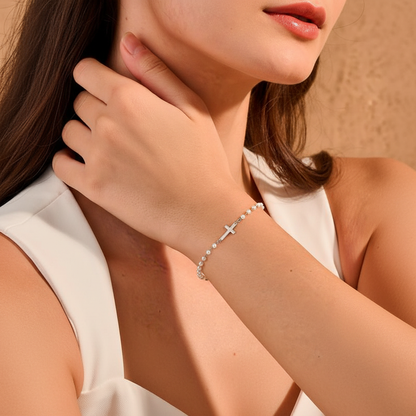 Pearl Bracelet Gold Plated Stainless Steel Adjustable